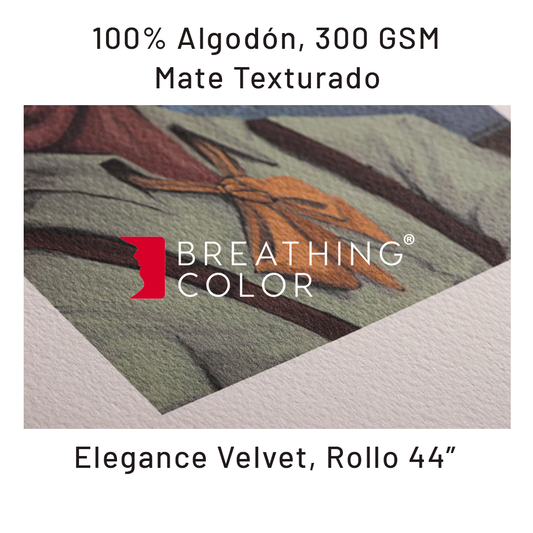 Impresión Fine Art - Breathing Color Elegance Velvet, 100% Algodón 300 GSM