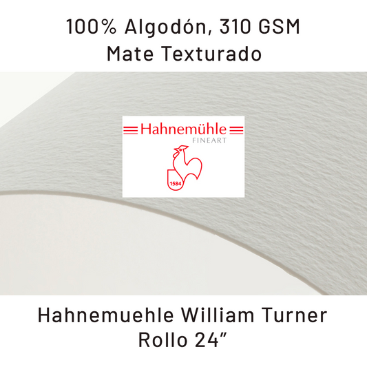 Impresión Fine Art - HAHNEMÜHLE WILLIAM TURNER, 100% Algodón, 310 GSM